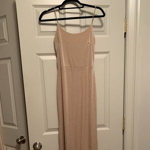 PrettyLittleThing Nude Textured Slinky Strappy Max